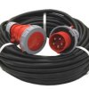 Przedłużacz budowlany trójfazowy elCORD CEE 32A 400V IP67 20m H07RN-F 5G4 z wtyczką i gniazdem CEE 32A-5P IP67 30365200