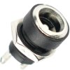 Gniazdo DC zasilające złącze żeńskie 2.1/5.5 mm do obudowy plastikowe CCTV