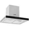 Baridi DH130 T-Shape Chimney Cooker Hood Carbon Filters 60cm - Stainless Steel