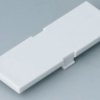 Front plate, PC, (W x H) 14 x 42 mm, gray, B6800100