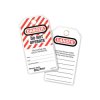 Master Lock 497A Lockout Tags (12) - DANGER DO NOT OPERATE