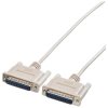 Roline 11.01.3518 Serial Cable Extension D-SUB 25-pin Male to Male 1.8m Grey