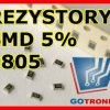Zestaw rezystorów SMD 0805 117 wartości x 50 sztuk