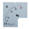 Skala metryczna, 60A, do użytku z: Panelowy amperomierz analogowy 72 x 72