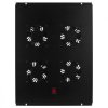 Panel 4x wentylator RACK 19 do szaf 600x800 podsufitowy czarny NEKU FLR GREEN