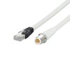 Kabel Ethernet EVF długość 5 m ifm electronic Szary Modyfikowany polifenyleneter Ekranowane średnica 6.5 mm OD