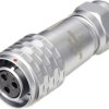 Złącze okrągłe żeńskie push-pull Weipu SF1210/S3 I, 3 pin, 250 V/AC, IP67, do lutowania