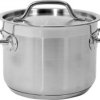 GARNEK WYSOKI Z POKRYWKĄ ZE STALI NIERDZEWNEJ 16X12 CM