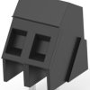 PCB terminal, 2 pole, pitch 5.08 mm, AWG 30-12, 17.5 A, cage clamp, black, 1546074-2