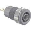 Stäubli 233000-28 SLB4-F safety jack socket grey Ø 4 mm 1 pc