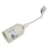 Oprawka E27 z przewodem biała ECOlight EC20680