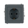 Deco Gniazdo Pojedyncze Z/U Schuko Grafitowy Mat 28Dgp-1Sp