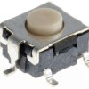Klosz do przycisku dotykowego SPST 50 mA przy 24 V DC 4.3mm 0.8mm Przewlekany