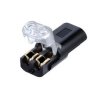D2 Quick-connect Terminal Double Wire Plug-In Connectlub With Locking Buckle 2 Pin 300V 9A Quick-Clip Fasteners Low Voltage LED