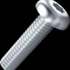 Flat head screw, TX, M5, Ø 9.5 mm, 25 mm, steel, galvanized, ISO 7380-1, 001.53.581