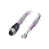 Phoenix Contact 1507421 SAC Bus Cable 2M CANopen Violet M12 Plug Shielded