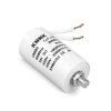 Kondensator rozruchowy 1uF 450VAC CBB60 silnikowy fazowy M8 60x30 przewody