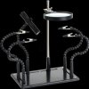 ZD-11P-1 Platinenhalter, mit 4 flexiblen Armen, Lupe, LED-Lampe