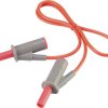 VOLTCRAFT MSB-501 Przewód pomiarowy bezpieczny złącze męskie, lamelkowe 4 mm złącze męskie, lamelkowe 4 mm 0.50 m czerwo