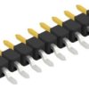 Pin header, 9 pole, pitch 2.54 mm, straight, black, SL12SMD0359S