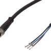 Kabel konfekcjonowany jednostrony złącze M8 żeńskie 3-pinowe prosty wolny koniec przewodu 3x0,34mm² 20m PUR VKB00075