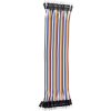 Multicolored Ribbon, Male to Male, 2.54mm, 200mmWire Gauge 24AWG,Quantity 40PCS,Male to Male