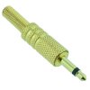 3.5mm Mono Gold Audio Plug