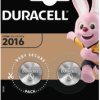 Ogniwo guzikowe CR 2016 Duracell Elektro 2016 3 V 2 szt. 90 mAh litowe
