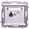 Sonata Gniazdo Telefoniczne Pojedyncze Rj11 Srebro Mat Gpt-1R/M/38
