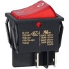 R-TECH 523557 Rocker switch DPST, red illuminated, 01 marking, 20A 250V