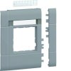 Tehalit.WA Maskownica 120mm 1-kr 50x50mm pole opis. PC-ABS bezhalog. lakier alu GR1202BLAN