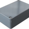 Aluminum enclosure, (L x W x H) 98 x 64 x 34 mm, silver gray (RAL 7001), IP66, 010610030