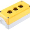 Obudowa kasety sterowniczej Schneider Electric 3-otworowa Ø 22mm Żółty Harmony XALK