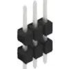 Pin header, 3 pole, pitch 2.54 mm, straight, black, 10056441