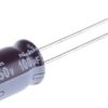 Kondensator 100μF 50V dc Radialny, Otwór przelotowy Nichicon roztaw: 3.5mm 8 (Dia.) x 11.5mm