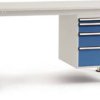 Manuflex AU5641.5007 Kompletny stół roboczy Grund UNIVERSAL Standard z blatem melaminowym, szer. X głęb. X wys. = 1500 x