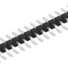 Pin header, 17 pole, pitch 2.54 mm, straight, black, 10080440