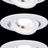 92985 Recessed light, 4.8 W, 3000 K, 70°, round, matt white, set of 3
