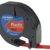 Letratag tape, 12 mm, tape red, font black, 4 m, S0721630