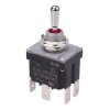(On)-Off-(On) Momentary Sealed 12mm Toggle Switch DPDT 12A IP68