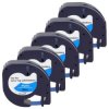 Taśma 5x LT 59426 do drukarki DYMO 12mm 4m niebieska taśma czarny nadruk