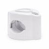 Uchwyt kabla plastikowy 42×32 mm natynkowy biały - Retro PRL