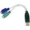Digitus DA-70118 USB to 2x PS/2 Keyboard/Mouse Adapter Cable 10cm Transparent