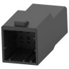 Plug housing, 8 pole, pitch 2.5 mm, straight, black, 1-1318115-4