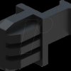 PR5MEC33 Dust cover for SFP slot with handle, black, 2 pieces
