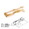 Konektor okrągły nieizolowany żeński 4mm 1.5-2.5mm² - końcówka kablowa SGE