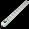 1159350010 Power strip, 10-way, 3 m, with switch, light grey