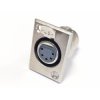 XLR 5pin gniazdo żeńskie metalowe do obudowy 36x26,5mm