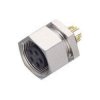 Binder 09-008-2-00-04 Female 4 Pin Panel Mount Screw with Solder Terminal