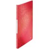 Leitz 46320026 Clear pocket folder A4 40 sleeves Red Plastic Wallets